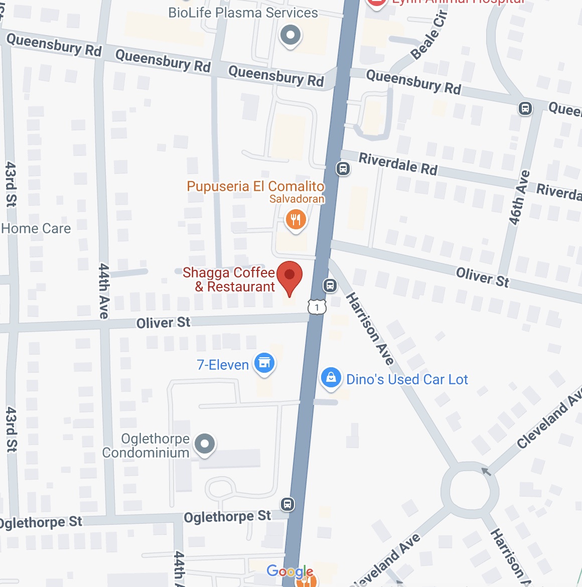 Google Maps screenshot of Shagga